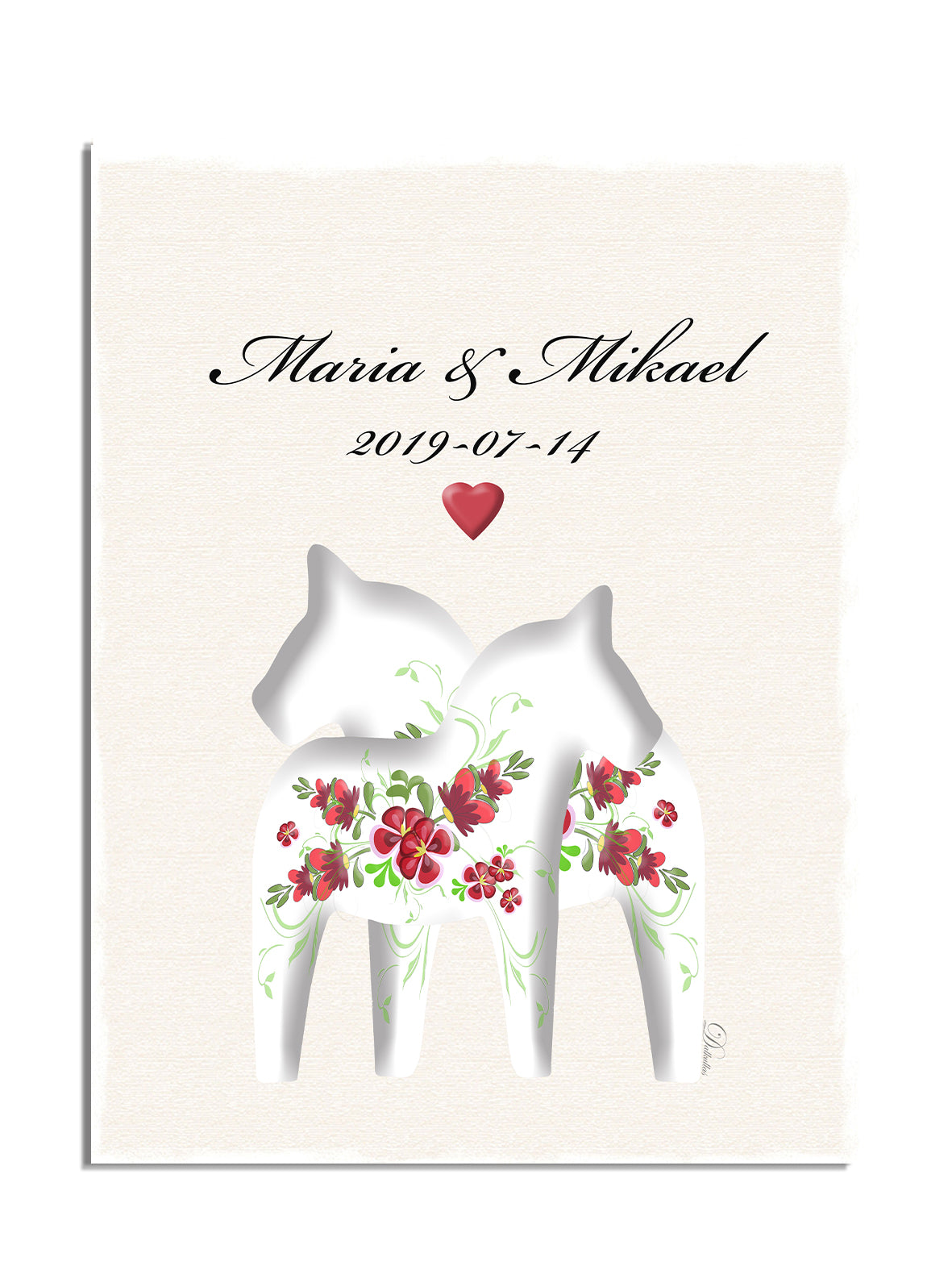 Bröllopstavla inspiration västerdalarna