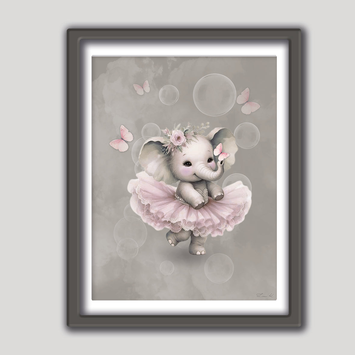 Barntavlan Alva den lilla Ballerinan från Lisa.K Design